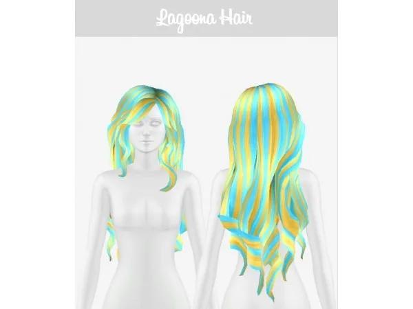 Maxis Match spideywil921 Lagoona Hair - The Sims 4 Custom Content
