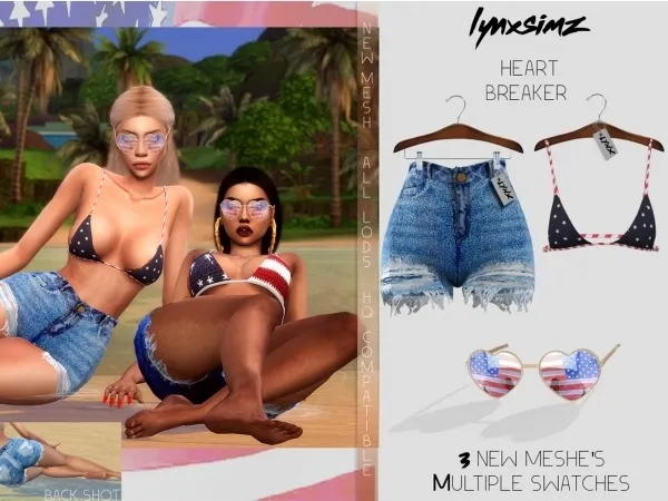 Alpha lynxsimz Heartbreaker Set - The Sims 4 Custom Content