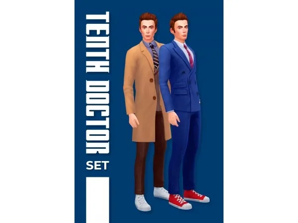 Maxis Match puderosasims TENTH DOCTOR COAT by simsfinds - The Sims 4 Custom Content