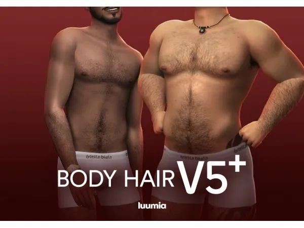 Maxis Match luumia Body Hair V5 - The Sims 4 Custom Content