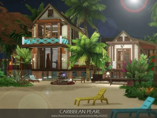 Maxis Match Caribbean Pearl by MychQQQ - The Sims 4 Custom Content