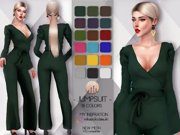 Alpha Jumpsuit (Overalls) BD68 tr by busra - The Sims 4 Custom Content