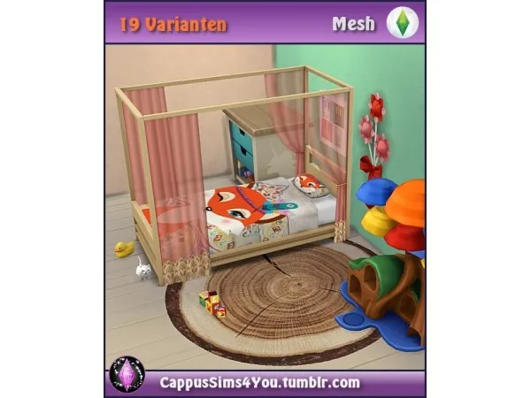 Maxis Match Mattress Himmelbett Toddler by cappussims4you - The Sims 4 Custom Content