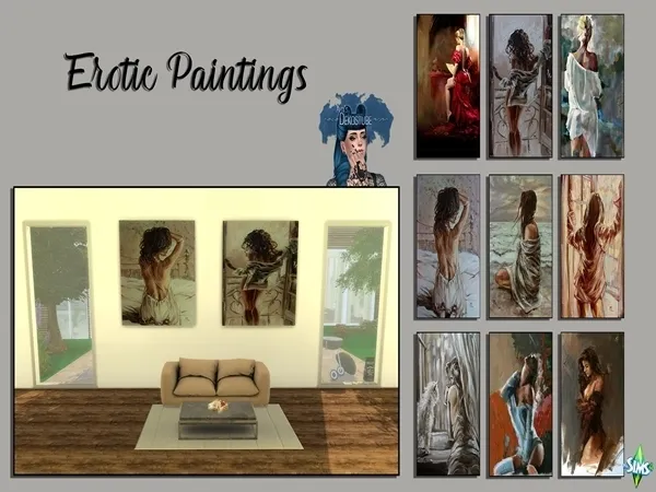 Alpha Erotic Paintings - The Sims 4 Custom Content