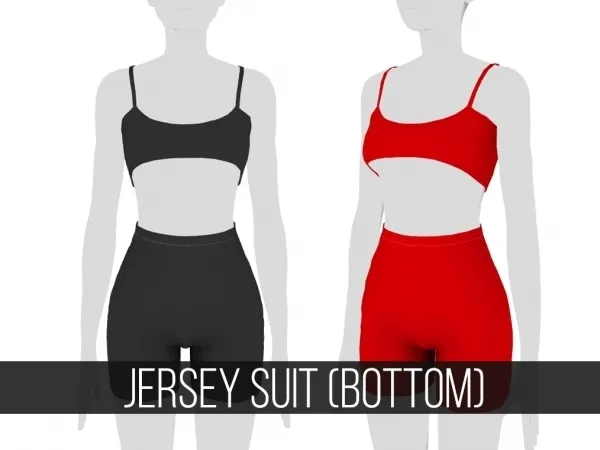 Mix JERSAY SUIT (BOTTOM) - The Sims 4 Custom Content