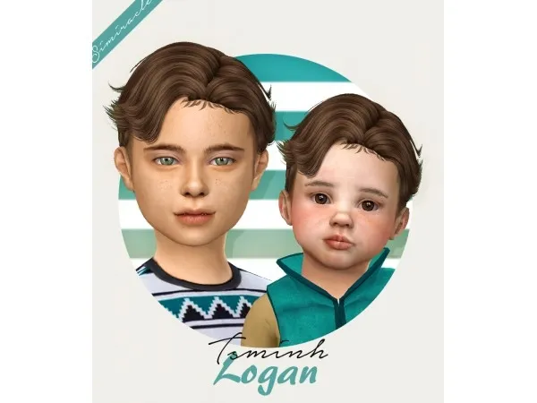 Maxis Match simiracle Tsminh Sims Logan - The Sims 4 Custom Content