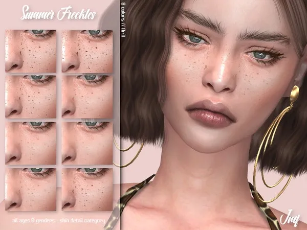 Alpha IMF Summer Freckles N11 - The Sims 4 Custom Content