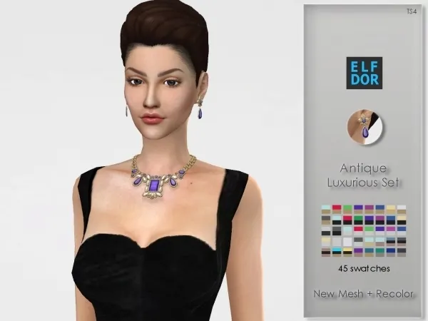 Maxis Match Antique Luxurious Set - The Sims 4 Custom Content