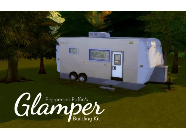 Maxis Match pepperoni puffin Glamper A Buildable Live in RV Kit - The Sims 4 Custom Content