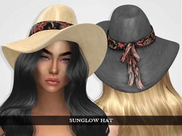 Alpha Sunglow Hat - The Sims 4 Custom Content