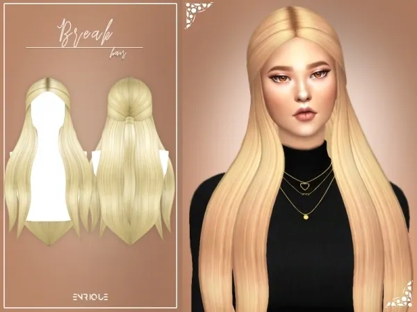 Maxis Match [EnriqueS4] Break Hairstyle - The Sims 4 Custom Content