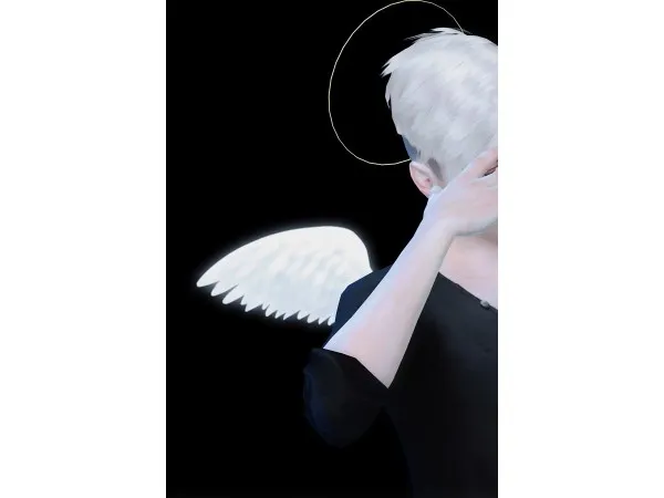 Alpha ir7770_haloangels wings - The Sims 4 Custom Content