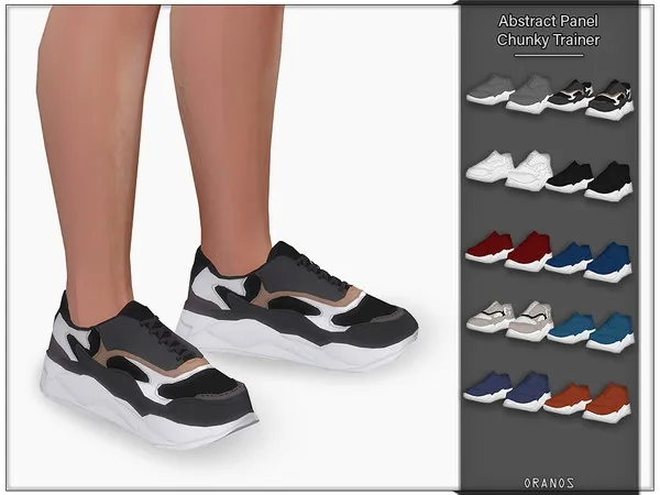 Maxis Match Abstract Panel Chunky Trainer (Male) - The Sims 4 Custom Content
