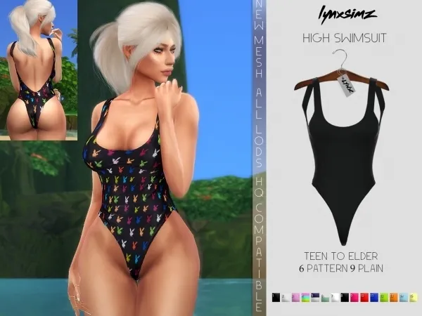 Alpha lynxsimz High Swimsuit by lynxsimz - The Sims 4 Custom Content