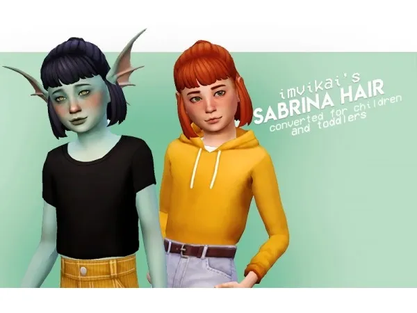 Maxis Match cowversions imvikais Sabrina hair requested - The Sims 4 Custom Content