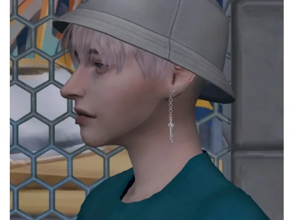 Alpha [OJE] MAN PIERCING 01 - The Sims 4 Custom Content