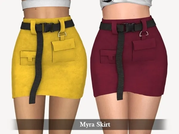 Alpha Myra Skirt - The Sims 4 Custom Content