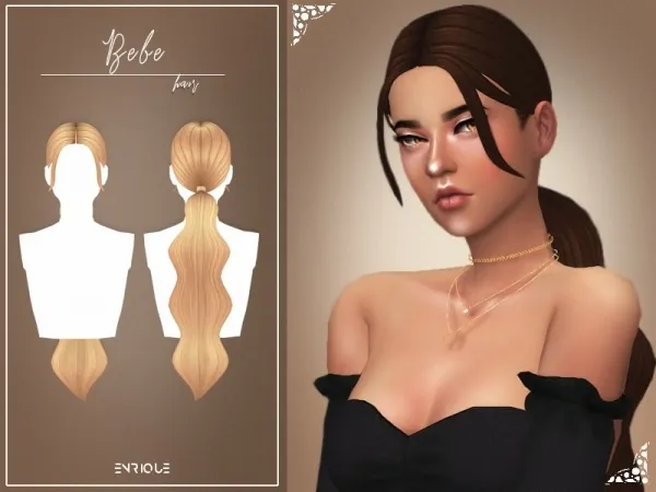 Maxis Match [EnriqueS4] Bebe Hairstyle - The Sims 4 Custom Content