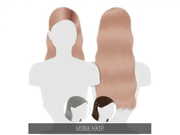 Alpha MONA HAIR TODDLER CHILD - The Sims 4 Custom Content
