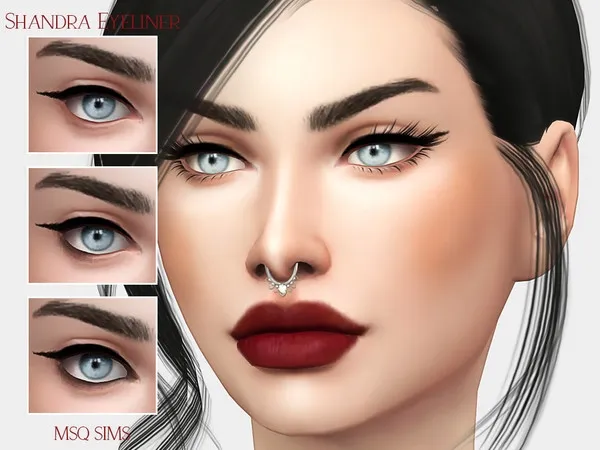 Alpha Shandra Eyeliner - The Sims 4 Custom Content