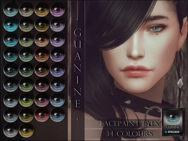 Alpha Guanine Eyes - The Sims 4 Custom Content
