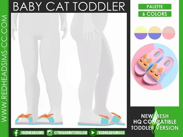 Alpha BABY CAT SHOES TODDLER - The Sims 4 Custom Content