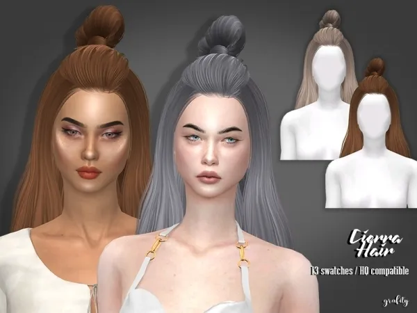 Alpha Cierra Hair - The Sims 4 Custom Content