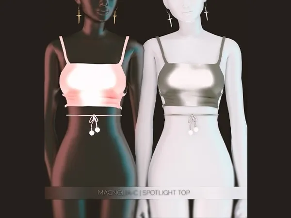 Alpha Magnolia C Spotlight Top by magnolia-c - The Sims 4 Custom Content