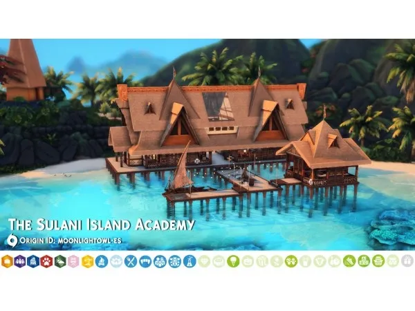 Maxis Match moonlightowl es THE SULANI ISLAND ACADEMY No - The Sims 4 Custom Content