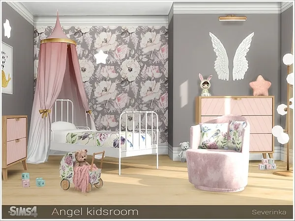 Alpha Angel kidsroom - The Sims 4 Custom Content