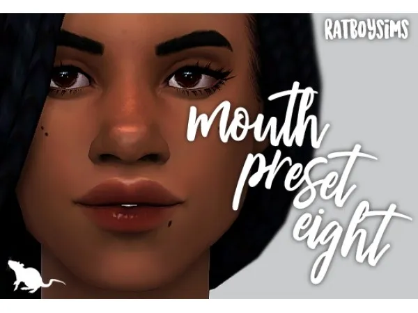 Maxis Match mouth preset eight by ratboysims - The Sims 4 Custom Content