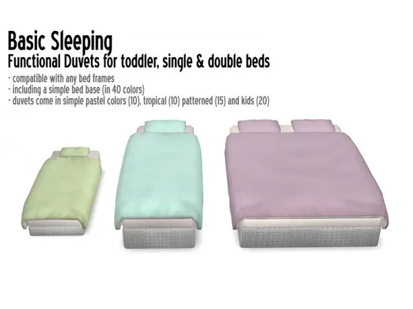 Maxis Match Around Comfy duvets - The Sims 4 Custom Content