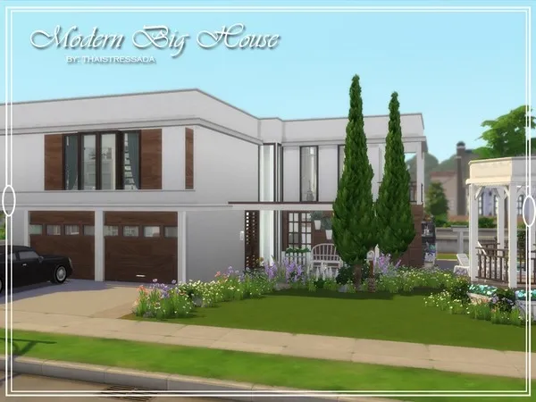 Maxis Match Modern Big House by thaistressada no CC - The Sims 4 Custom Content
