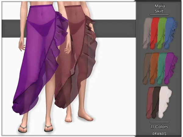 Alpha Malia Skirt (Accessory) - The Sims 4 Custom Content