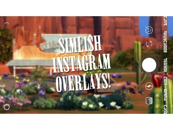 Maxis Match our dazed sims SIMLISH INSTAGRAM OVERLAYS - The Sims 4 Custom Content