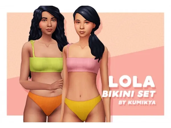 Maxis Match kumikya LOLA BIKINI - The Sims 4 Custom Content