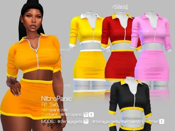 Alpha Fifi Set (TOP) by nitropanic - The Sims 4 Custom Content