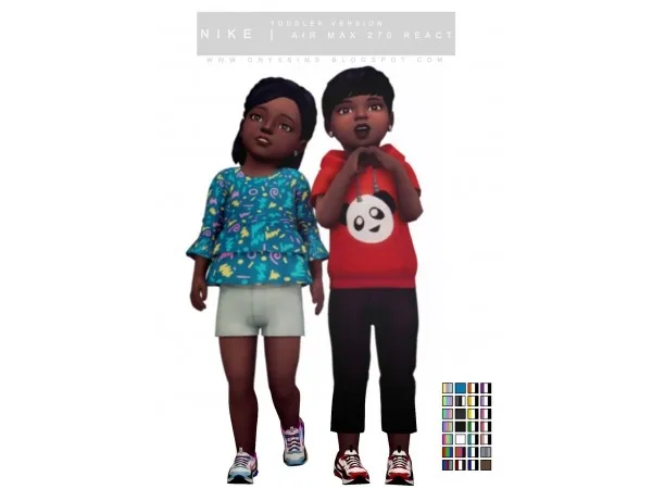 Maxis Match NIKE AIR MAX 270 REACT by onyxsims - The Sims 4 Custom Content