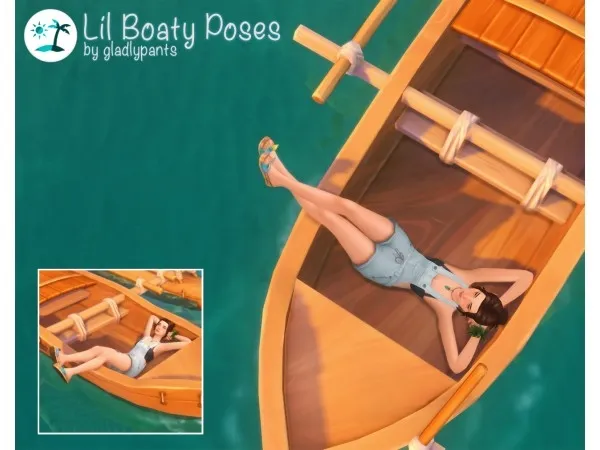 Maxis Match gladlypants Lil Boaty Pose Set - The Sims 4 Custom Content