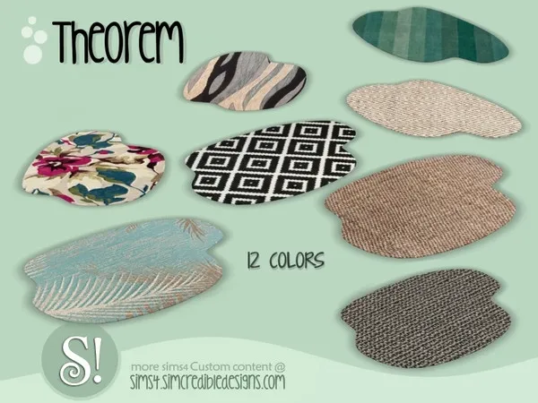 Alpha Theorem Hallway Mat - The Sims 4 Custom Content