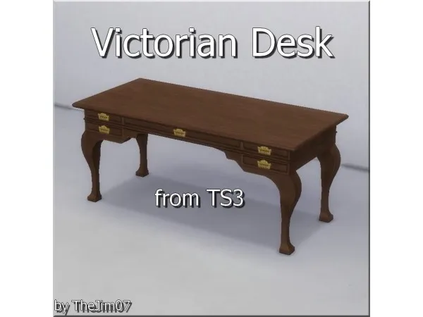 Maxis Match Victorian Desk by TheJim07 - The Sims 4 Custom Content