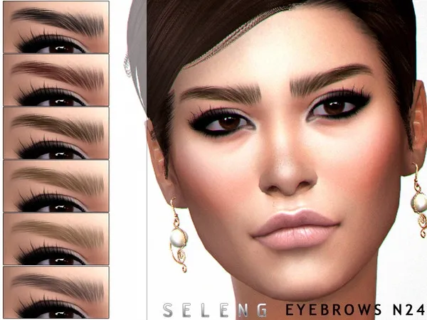 Alpha Eyebrows N24 - The Sims 4 Custom Content