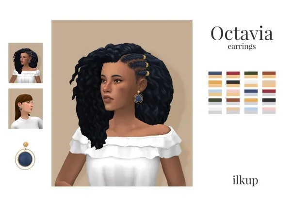 Maxis Match ilkup Octavia Earrings - The Sims 4 Custom Content