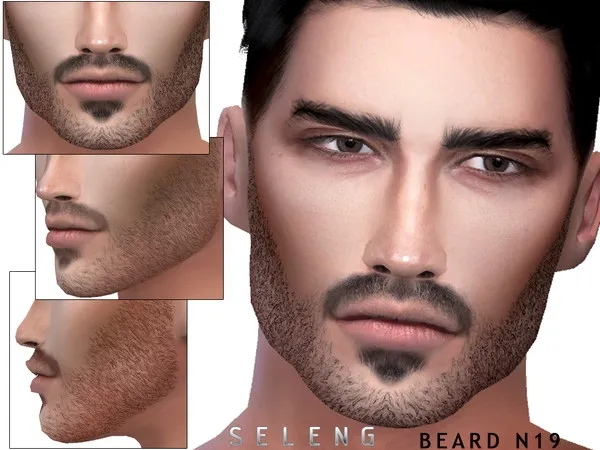 Alpha Beard N19 - The Sims 4 Custom Content