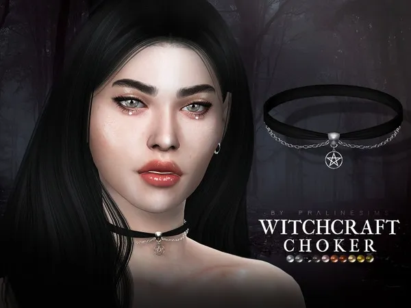 Alpha Witchcraft Choker - The Sims 4 Custom Content