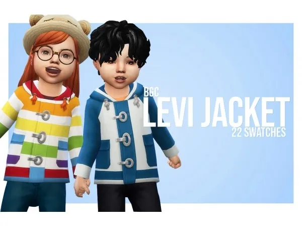 Maxis Match Levi Jacket by theweebsimmer - The Sims 4 Custom Content