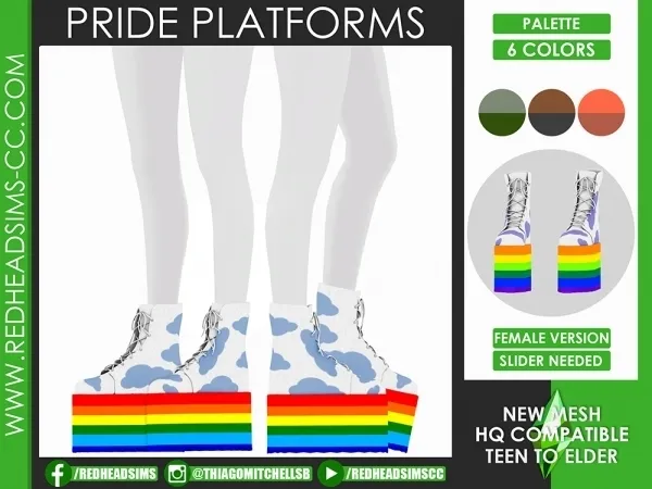 PRIDE PLATFORMS FEMALE VERSION