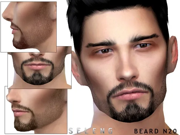 Alpha Beard N20 - The Sims 4 Custom Content