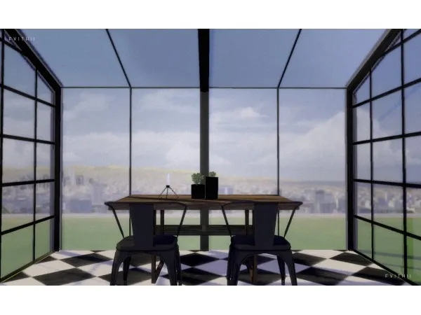 Alpha Mini Greenhouse Window Set by fvithii - The Sims 4 Custom Content