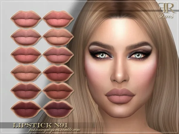 Mix FRS Lipstick N91 - The Sims 4 Custom Content